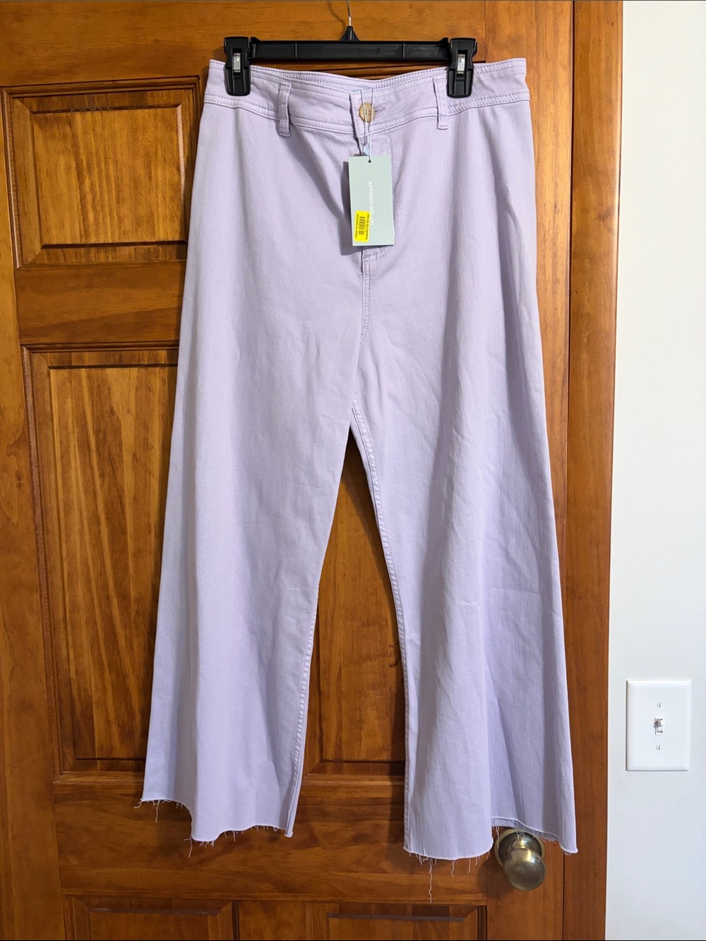 ANTONIO MELANI Lavender Wide-Leg Jeans